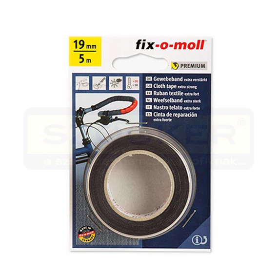 FIX-O-MOLL 3563312 RAGASZTÓSZ. LENV.FELIRATOZHATÓ 5M*19mm FEKETE EXTRA ERŐS