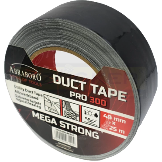 SZÖVET RAGASZTÓSZALAG FEKETE 25M*48mm EXTRA ERŐS IMPORT