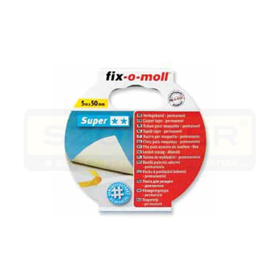 FIX-O-MOLL 3563191 KÉTOLDALAS RAGASZTÓSZALAG 5M*50mm EXTRA-SZUPER LEZÁR.