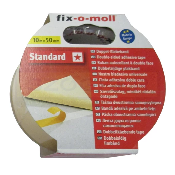 FIX-O-MOLL 3563196-521050 KÉTOLDALAS RAGASZTÓSZALAG 10M*50mm STANDARD SZERELÉSHEZ