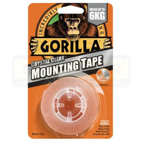 KÉTOLDALAS RAG.SZALAG VÍZTISZT VÍZ-IDŐJÁRÁS-UV ÁLÓ HEAVY DUTY GORILLA MOUNTING 3044100