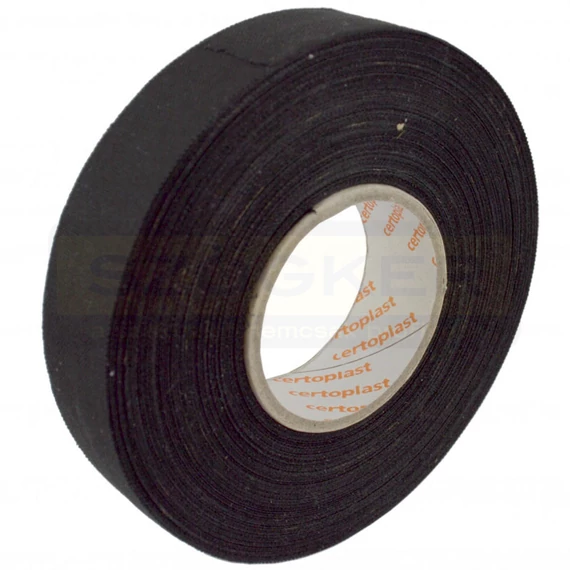 BANDÁZS SZALAG LENVÁSZON 25M*25mm FEKETE NEM ÖNTAP. CERTOPLAST
