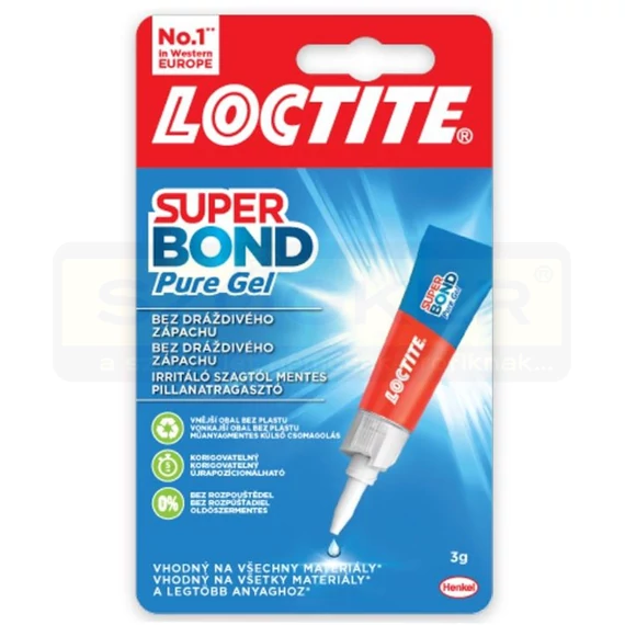 RAGASZTÓ PILLANAT 3GR. SUPER BOND PURE GÉL ÚJRA POZ. LOCTITE PHRLO-2733271