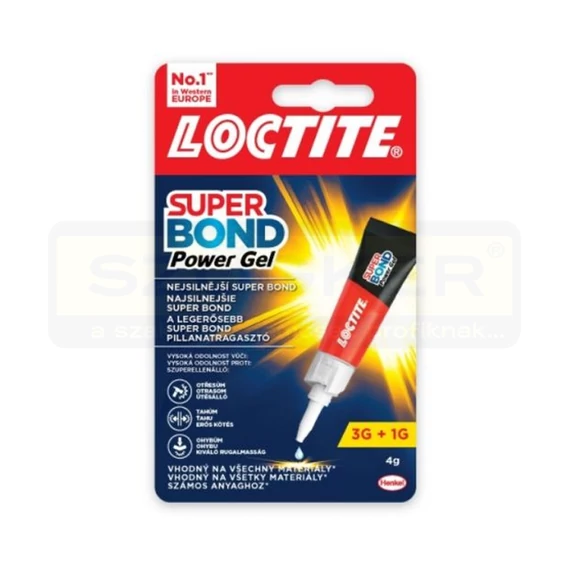 RAGASZTÓ PILLANAT GÉL 3GR.+1GR SUPER BOND POWER GÉL LOCTITE 2733032