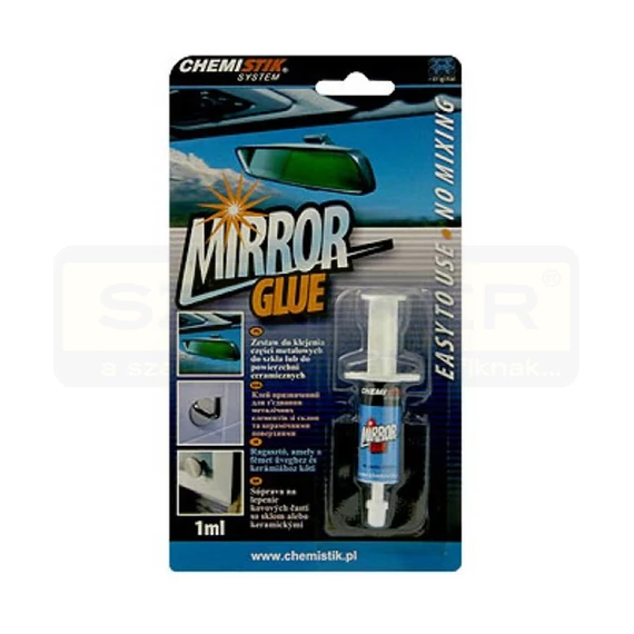 TÜKÖRRAGASZTÓ AUTÓHOZ 1ML CSEMPE,ÜVEG FELÜLETHEZ IS CHEMISTIK MIRROR GLU