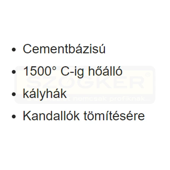 KÁLYHATÖMÍTŐ 1500°C-IG HŐÁLLÓ FEKETE 280ML SOUDAL 106649