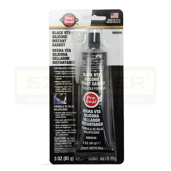 TÖMÍTŐ HŐÁLLÓ 310°C-IG FEKETE 85GRAMM PRO SEAL 80046 VS