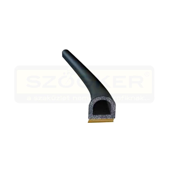 SZIGETELŐ PROFIL ÖNTAPADÓS D 8*8-10 FEKETE IPARI EPDM GUMI TRELLEBORG 50M/TEK.