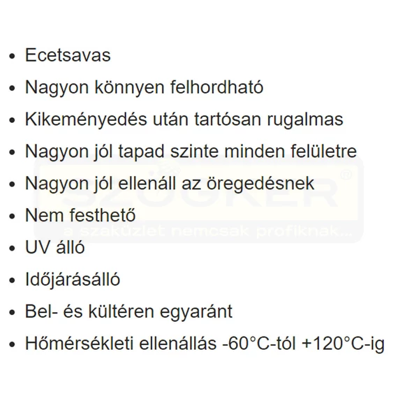 TÖMÍTŐ UNIVERZÁLIS FEKETE ECETSAVAS 280ml SOUDAL 103414