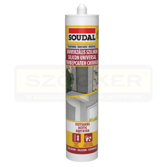 TÖMÍTŐ UNIVERZÁLIS SZÍNTELEN ECETSAVAS 280ml SOUDAL 154564