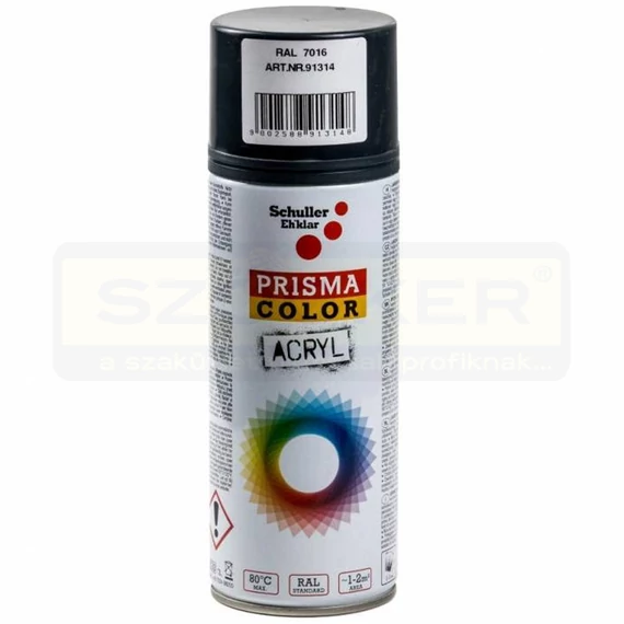 ANTRACITSZÜRKE FESTÉK SPRAY 400ML RAL 7016 PRISMA COLOR
