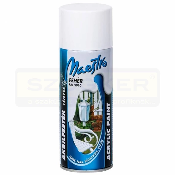 FEHÉR AKRIL FESTÉK SPRAY 400ML RAL9010 MAESTRO