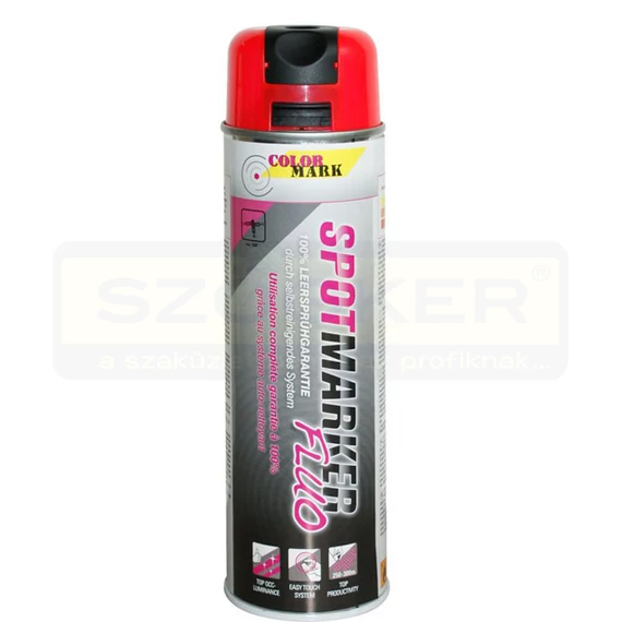 JELZŐSPRAY 500ML FLUORESZKÁLÓ PIROS 360°-BAN HASZNÁLHATÓ MOTIP 201486