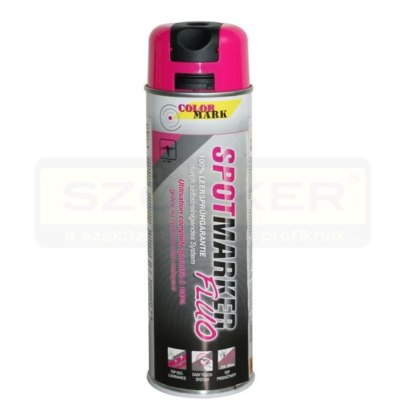 JELZŐSPRAY 500ML FLUORESZKÁLÓ RÓZSASZÍN 360°-BAN HASZNÁLHATÓ MOTIP 201479