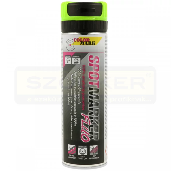 JELZŐSPRAY 500ML FLUORESZKÁLÓ SÁRGA 360°-BAN HASZNÁLHATÓ MOTIP 201509