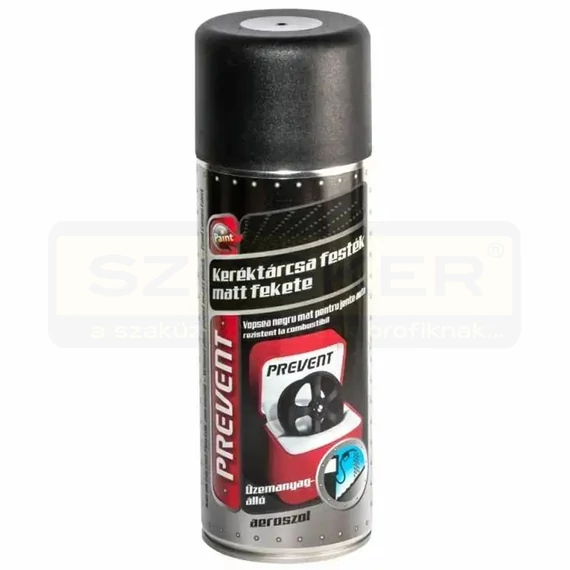 KERÉKTÁRCSA FESTÉK SPRAY 400ML MATT FEKETE PREVENT 085323