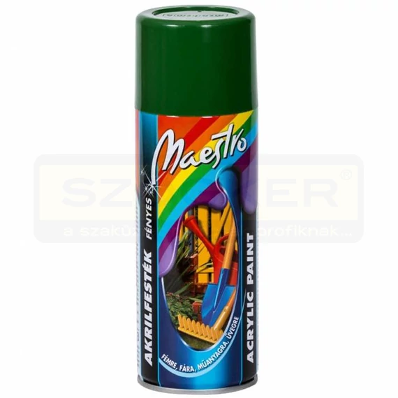 MOHAZÖLD AKRIL FESTÉK SPRAY 400ML RAL6002 MAESTRO