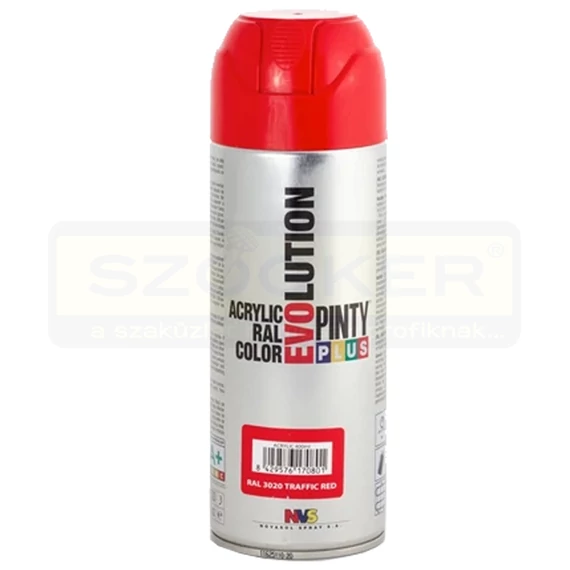 FESTÉK SPRAY AKRIL 400ML VÖRÖS RAL3020 IMPORT