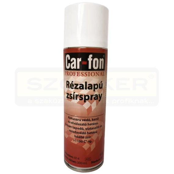 ZSÍR SPRAY RÉZBÁZISÚ 300ML CAR-FON 814