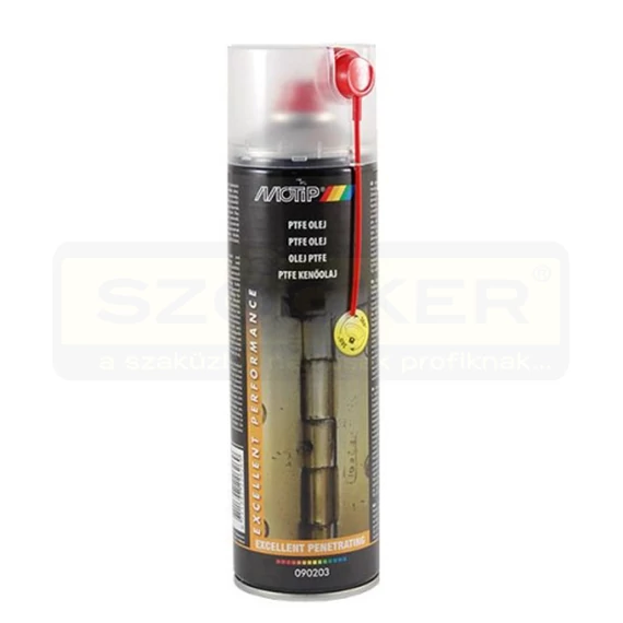 TEFLON PTFE SPRAY 500ML UNIVERZÁLIS KENŐ,VÍZLEPERGETŐ MOTIP 090203D