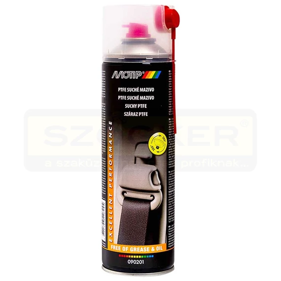 TEFLON PTFE SPRAY 500ML UNIV.SZÁRAZ, KENŐ,VÍZLEPERGETŐ MOTIP 090201D  PTFE