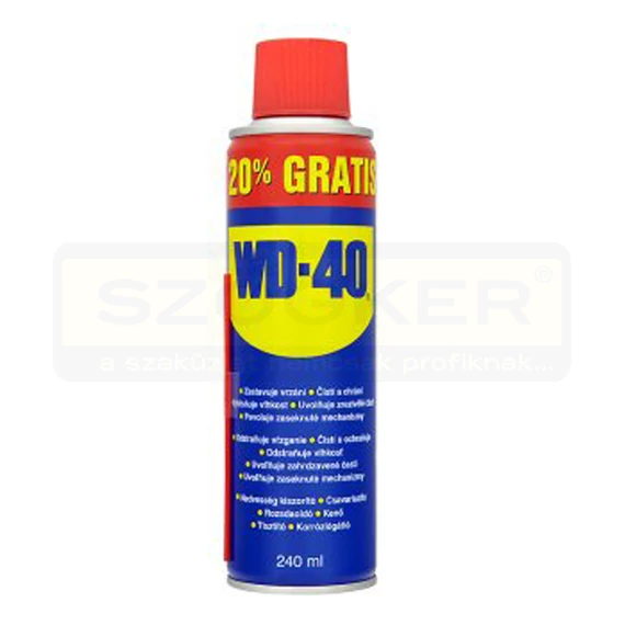 WD-40 UNIVERZ.SPRAY200(240)-ML KENŐ,VÉDŐ,KONTAKT,TISZTÍTÓ WD-40