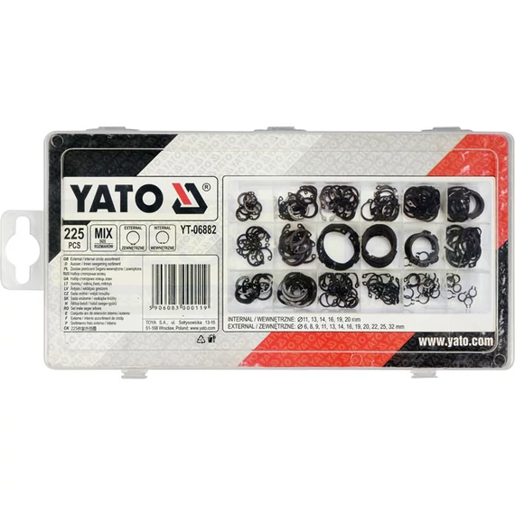 YATO 06882 SEEGER GYŰRŰ KÜLSŐ-BELSŐ KLT. 225 DB