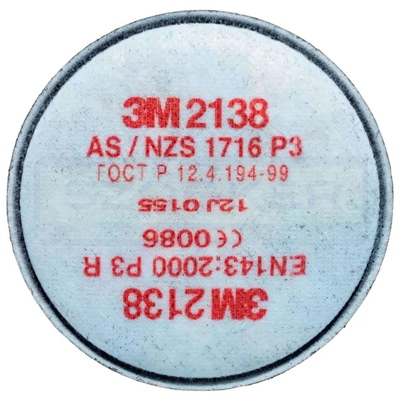 GÁZMASZKHOZ SZŰRŐBETÉT P3 AKTÍV SZENES SZŰRŰ COVERGUARD 3M 2138