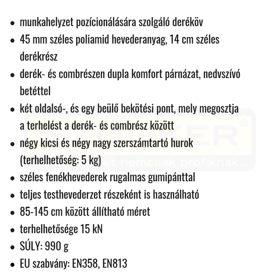 BIZTONSÁGI TESTHEVEDER BEÜLŐS GEKKO COVERGUARD GAPB70