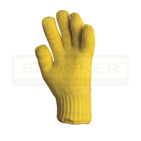 VÉDŐKESZTYŰ KEVLÁR SÁRGA 10 HŐÁLLÓ 250C° VÁGÁSBIZTOS 27cm COVERGUARD 4655