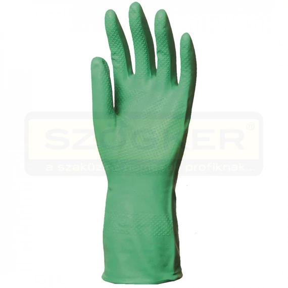 VÉDŐKESZTYŰ NITRIL 10 ZÖLD VEGYSZERÁLLÓ 32cm/0.4mm COVERGUARD 5510