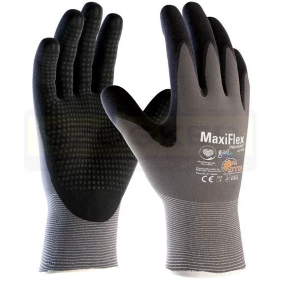 VÉDŐKESZTYŰ SZÜRKE-FEKETE 9 MAXIFLEX ENDURANCE 42-844 ATG VO-A3125/9