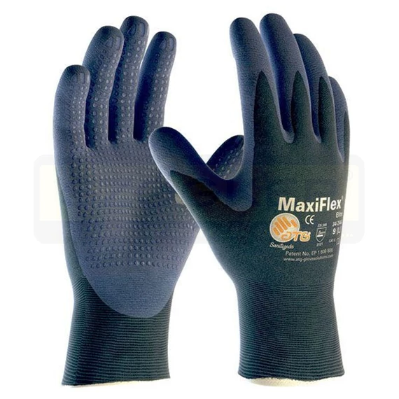 VÉDŐKESZTYŰ KÉK PÖTTYÖS 10 MAXIFLEX ELITE 34-244 ATG VO-A3100/10