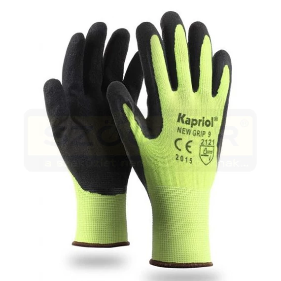 KAPRIOL 28036 VÉDŐKESZTYŰ SÁRGA-FEKETE 9-ES NEW GRIP