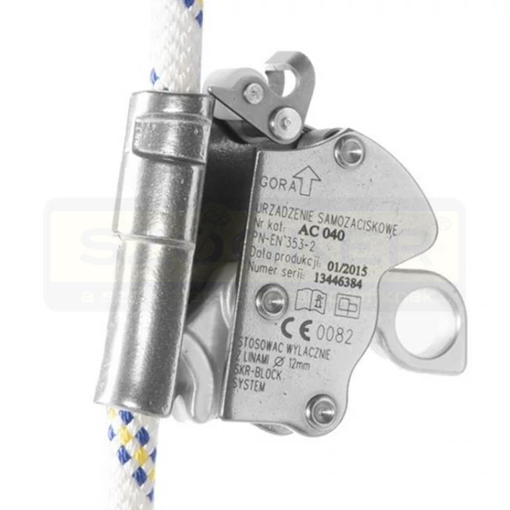 ZUHANÁSGÁTLÓ NYITHATÓ CADO BLOCK 12mm-ES KÖTÉLZETHEZ COVERGUARD AC040