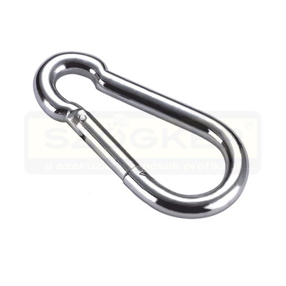 KARABÍNER RUGÓS D5*50 DIN 5299C HG. TŰZOLTÓ TB:0.12t IMPORT