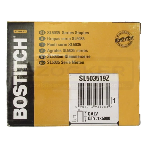 SZEGBELÖVŐHÖZ KAPOCS 92/18 5000db/DOBOZ BOSTITCH SL503519Z