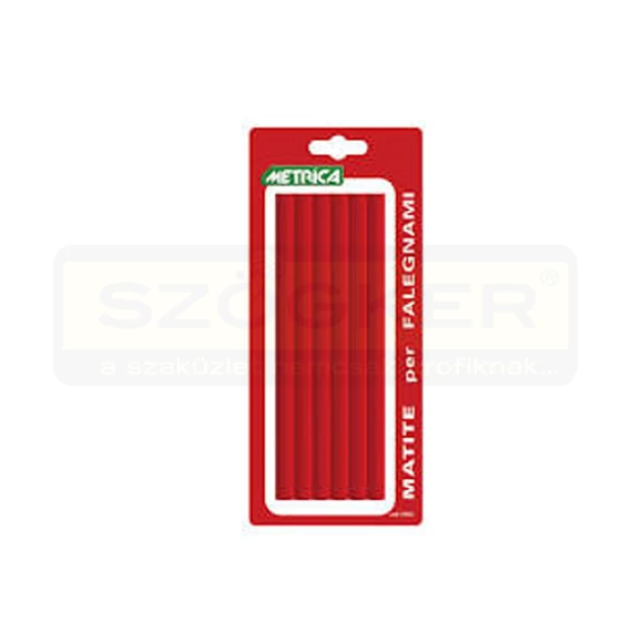 ÁCSCERUZA STANDARD 180mm PIROS 6DB-OS IMPORT