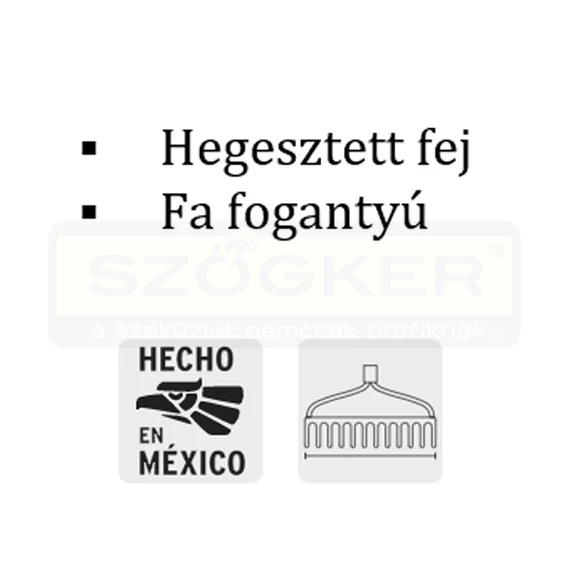 TRUPER R-16AM GEREBLYE 16FOGÚ KERETES 138cm FA NYÉLLEL