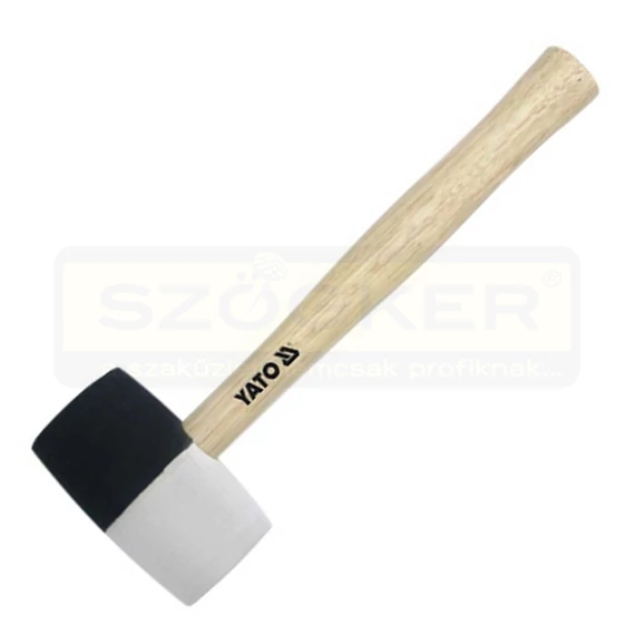 YATO 4602 GUMIKALAPÁCS 0.34kg D50mm NYELEZETT BÜKKFA NYÉLLEL