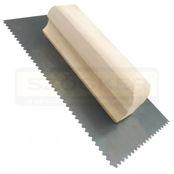 GLETTVAS ACÉL FOGAZOTT E05 250*130mm (KIS FOGÚ 4MM) MAGYAR