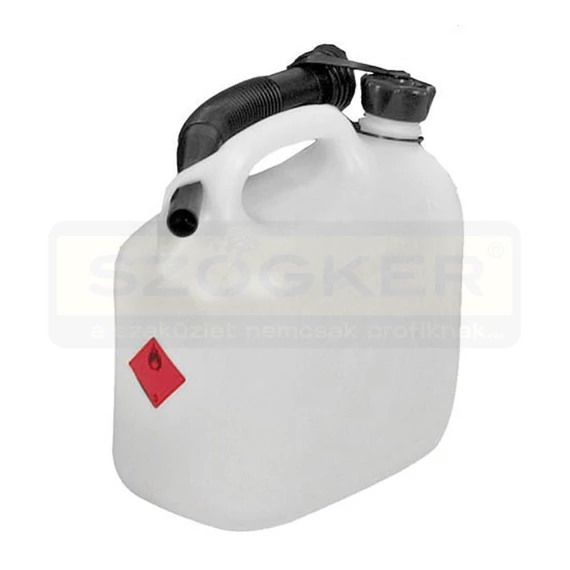 ÜZEMANYAGKANNA 5L MŰANYAG ÁTLÁTSZÓ+KIÖNTŐ CSŐ HIKOKI 714821