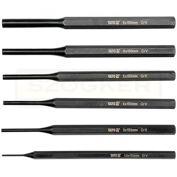 YATO 47121 CSAPSZEG KIÜTŐ KÉSZLET 150mm 6 RÉSZES