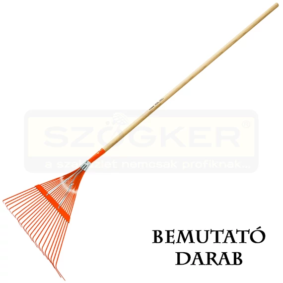TRUPER EMX-22 BEMUTATÓ DARAB FŰSEPRŰ FÉM RUGÓS 56cm FEJ NYELEZETT 122cm FEKETE-HORG.
