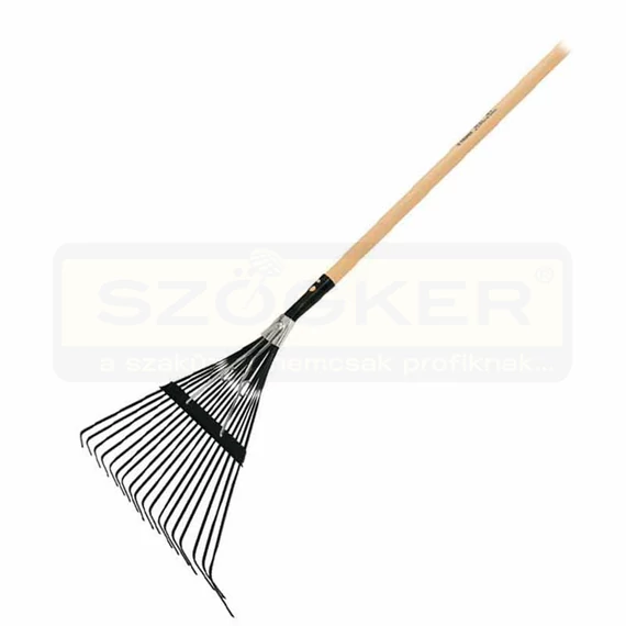 TRUPER EMX-18 FŰSEPRŰ FÉM RUGÓS 48cm FEJ NYELEZETT 122cm FEKETE-HORG.