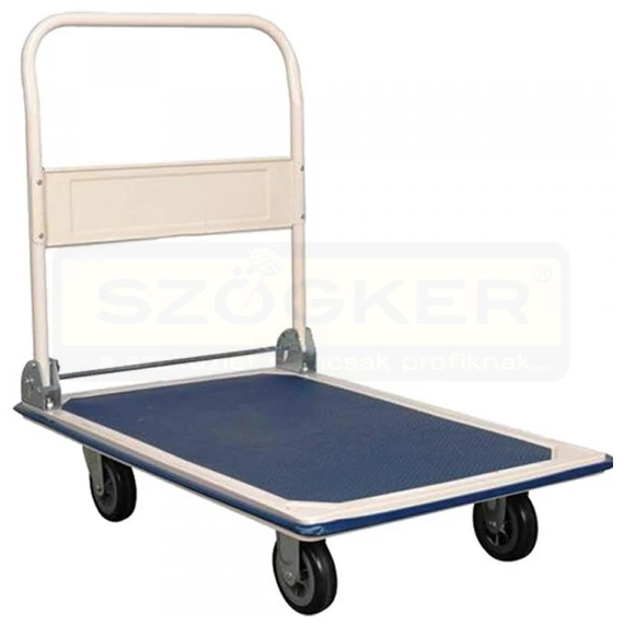 SZÁLLÍTÓ-KÉZIKOCSI 250KG TÖM.KER.LAPM.:800*600 LEHAJT. IMPORT 14010