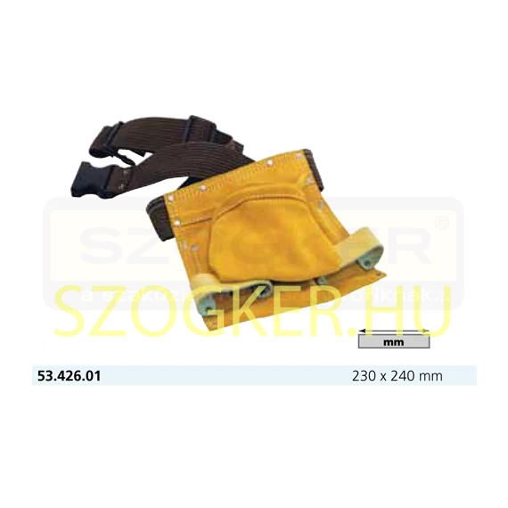 KAUFMANN 5342601 SZEGTÁSKA BŐR KÉTRÉSZES CERUZATARTÓVAL ÖVVEL