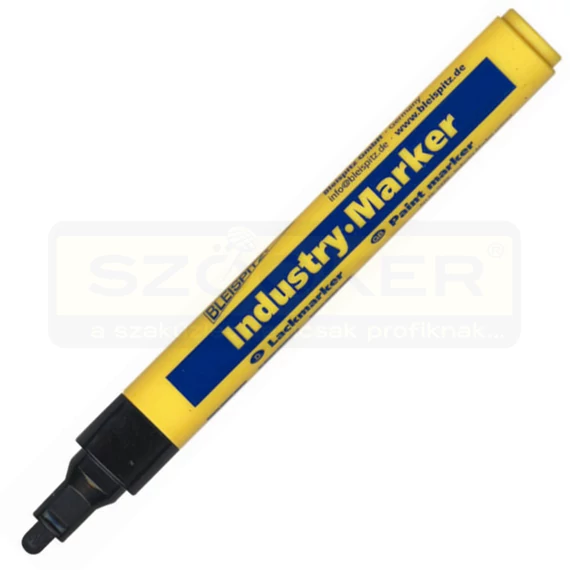 IPARI JELÖLŐ 4mm 8ML FEKETE SZELEPES MINDEN FELÜLETRE BLEISPITZ 7677105633