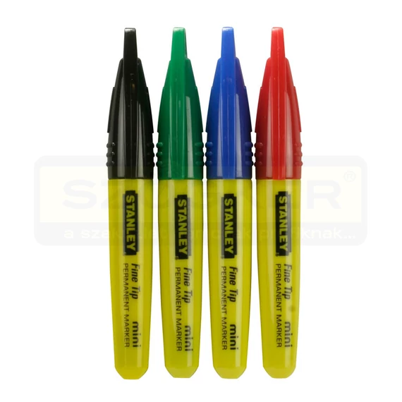 STANLEY 247329 ALKOHOLOS FILC VÉKONY 4DB/CS. FEKETE, PIROS, ZÖLD, KÉK