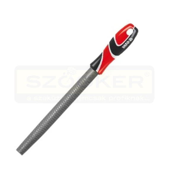YATO 6220 RÁSPOLY FÉLKEREK 250mm-1 MŰANYAG NYÉLLEL (ELŐ DURVA)